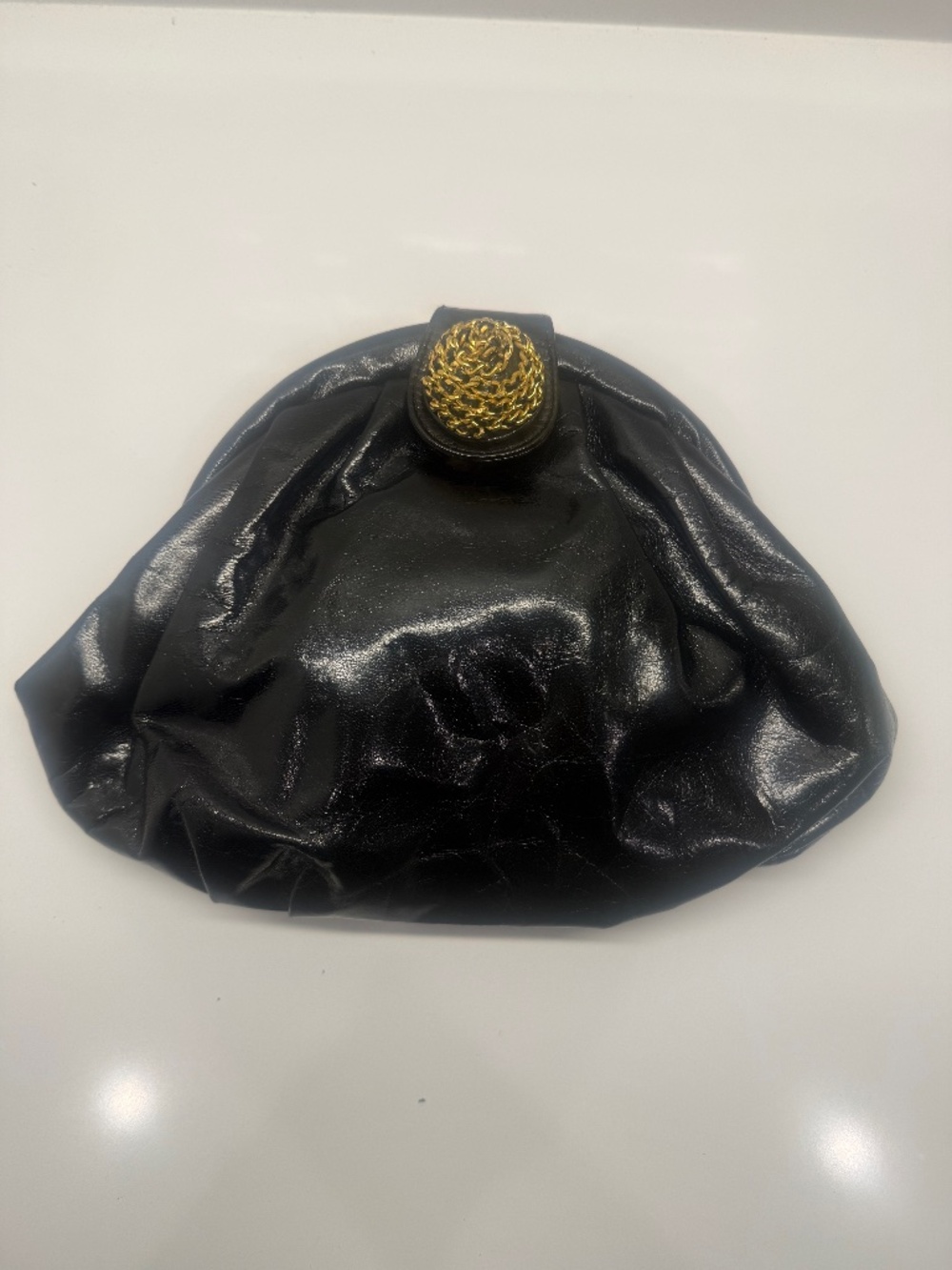 Stuart WEITZMAN - BLACK Patent Leather Evening Bag
